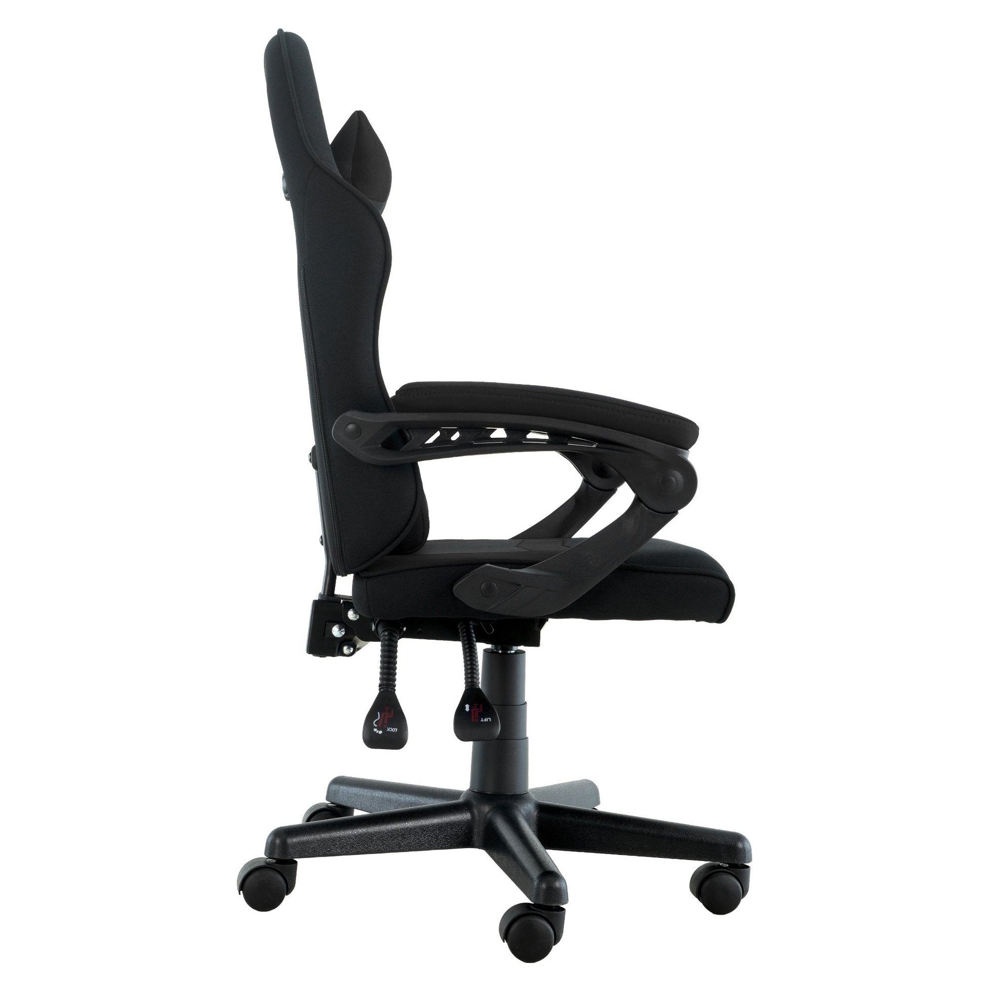 Sarantino Antre Kids Study Gaming Chair Black Adjustable Computer Desk Seat Racing Inspired-look With V240-CH-MLM-691-BK