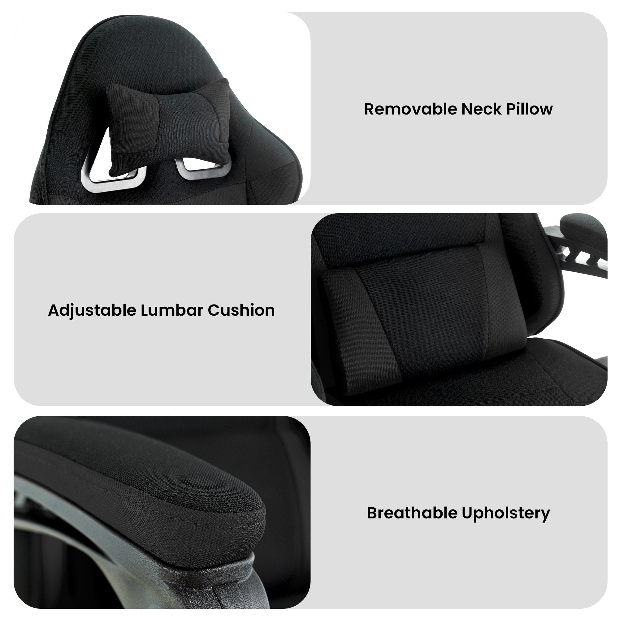 Sarantino Antre Kids Study Gaming Chair Black Adjustable Computer Desk Seat Racing Inspired-look With V240-CH-MLM-691-BK