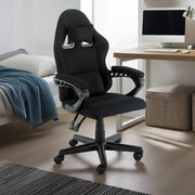 Sarantino Antre Kids Study Gaming Chair Black Adjustable Computer Desk Seat Racing Inspired-look With V240-CH-MLM-691-BK