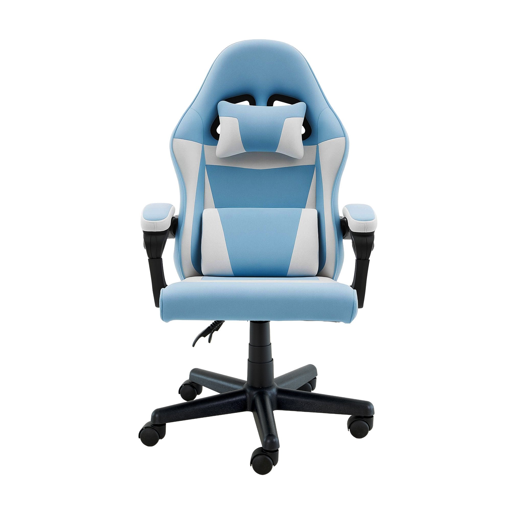 Sarantino Antre Kids Study Gaming Chair in Black and White Office Adjustable Height Chair V240-CH-MLM-691-BUWH