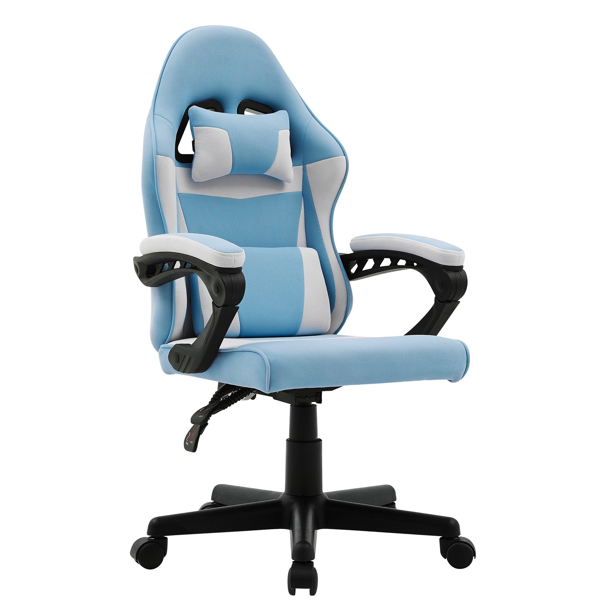 Sarantino Antre Kids Study Gaming Chair in Black and White Office Adjustable Height Chair V240-CH-MLM-691-BUWH