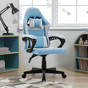 Sarantino Antre Kids Study Gaming Chair in Black and White Office Adjustable Height Chair V240-CH-MLM-691-BUWH