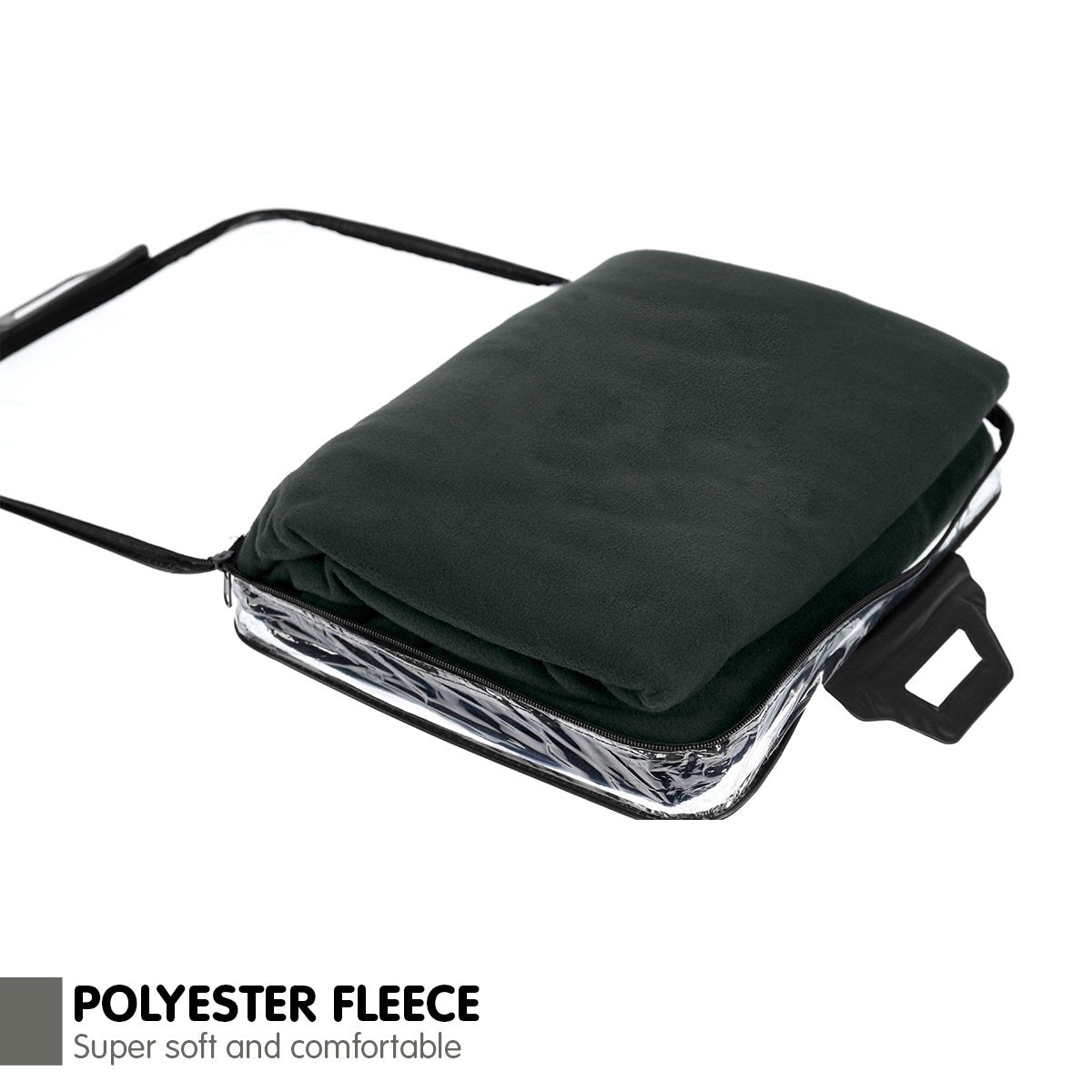 Laura Hill Heated Electric Car Blanket 150x110cm 12v - Black V240-CHB-110-BK