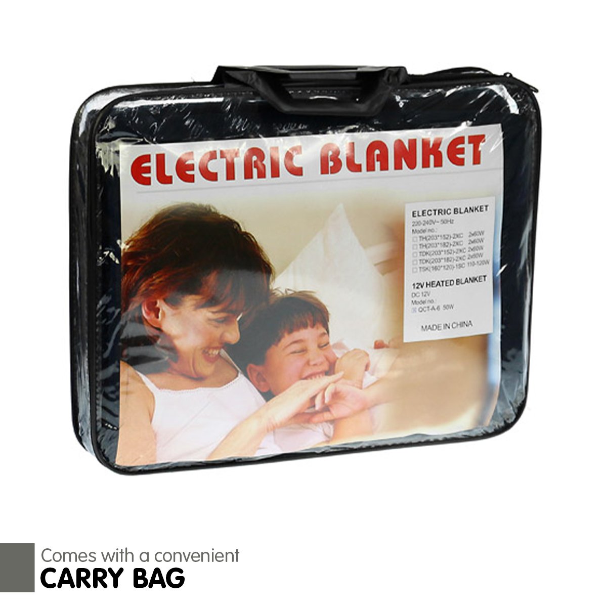 Laura Hill Heated Electric Car Blanket 150x110cm 12v - Black V240-CHB-110-BK