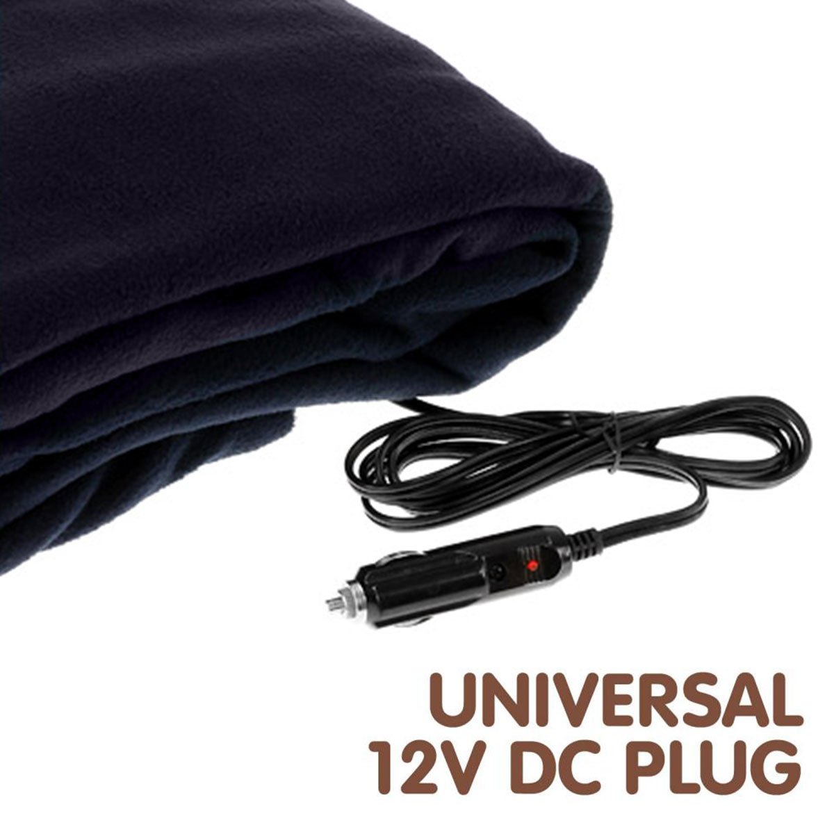 Laura Hill Heated Electric Car Blanket 150x110cm 12v - Blue V240-CHB-110-BU