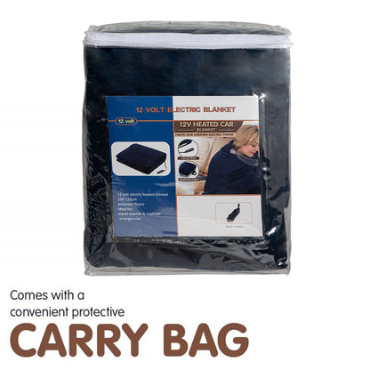 Laura Hill Heated Electric Car Blanket 150x110cm 12v - Blue V240-CHB-110-BU