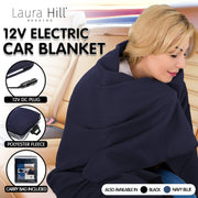 Laura Hill Heated Electric Car Blanket 150x110cm 12v - Blue V240-CHB-110-BU