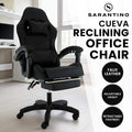 Sarantino Cueva Reclining High Back Office Gaming Chair Black Retractable Footrest Computer Seat V240-CHR-ASA-CUE-BK