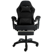 Sarantino Cueva Reclining High Back Office Gaming Chair Black Retractable Footrest Computer Seat V240-CHR-ASA-CUE-BK