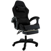 Sarantino Cueva Reclining High Back Office Gaming Chair Black Retractable Footrest Computer Seat V240-CHR-ASA-CUE-BK