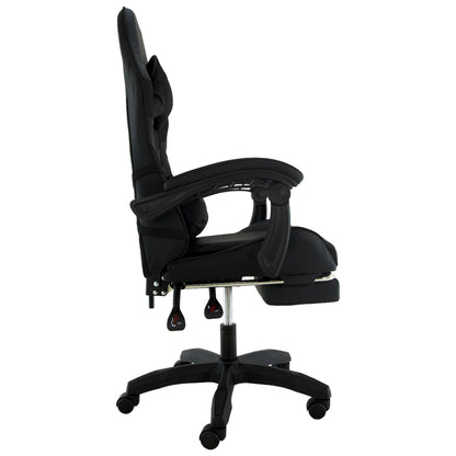 Sarantino Cueva Reclining High Back Office Gaming Chair Black Retractable Footrest Computer Seat V240-CHR-ASA-CUE-BK