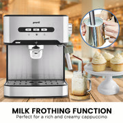 Pronti Toaster, Kettle & Coffee Machine Breakfast Set - Black V240-CM-KL-TS-COM-BK