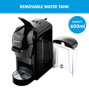Pronti HomeMaid 3-in-1 Coffee Machine Multi-Capsule Pods and Ground Coffee Nespresso & Caffitaly Compatible V240-CM511HM