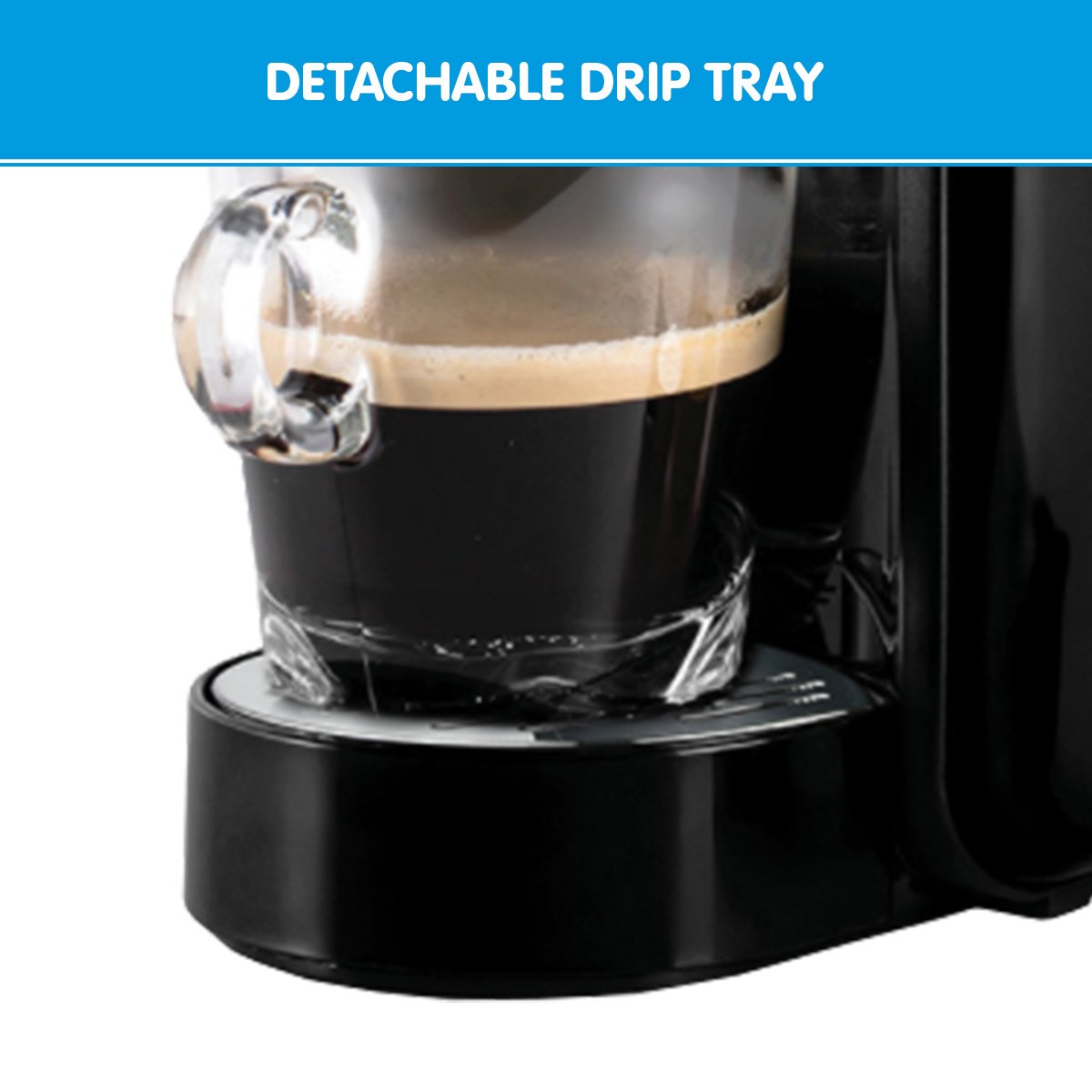 Pronti HomeMaid 3-in-1 Coffee Machine Multi-Capsule Pods and Ground Coffee Nespresso & Caffitaly Compatible V240-CM511HM