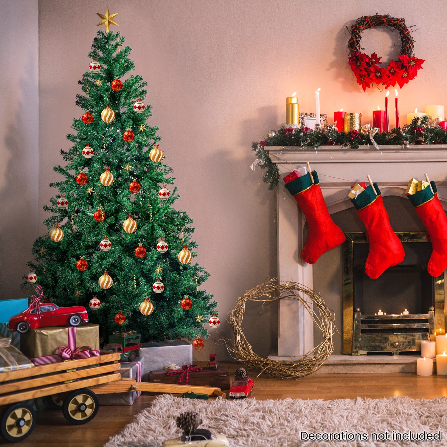 Christabelle Green Christmas Tree 1.5m Xmas Decor Decorations V240-CMT-BXS-210-GN