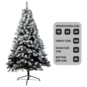 Christabelle Snow-Tipped Artificial Christmas Tree 1.5m - 550 Tips V240-CMT-BXS-210-SN