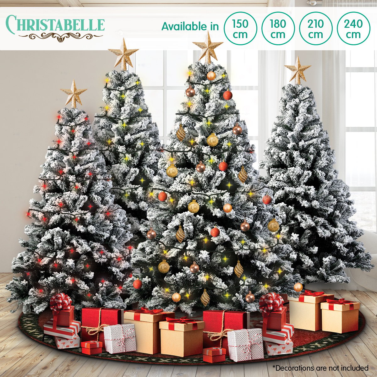 Christabelle Snow-Tipped Artificial Christmas Tree 1.8m - 850 Tips V240-CMT-BXS-211-SN
