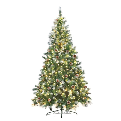 Christabelle 1.2m Pre Lit LED Christmas Tree Decor with Pine Cones Xmas Decorations V240-CMT-JFA-120-LED