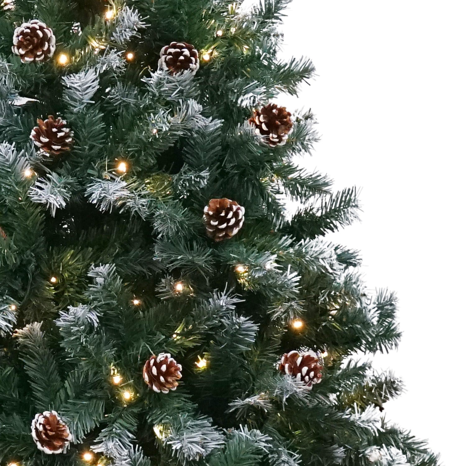 Christabelle 1.5m Pre Lit LED Christmas Tree Decor with Pine Cones Xmas Decorations V240-CMT-JFA-150-LED