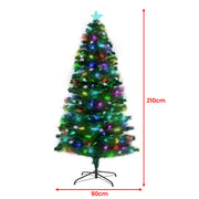 Christabelle 2.1m Enchanted Pre Lit Fibre Optic Christmas Tree Xmas Decor V240-CMT-JFA-210-OPF
