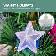 Christabelle 2.1m Enchanted Pre Lit Fibre Optic Christmas Tree Xmas Decor V240-CMT-JFA-210-OPF