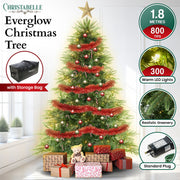 Christabelle 1.8m Prelit Everglow Fir Christmas Tree With 300 Led Lights V240-CMT-LED-H03-6FT