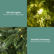 Christabelle 1.8m Prelit Everglow Fir Christmas Tree With 300 Led Lights V240-CMT-LED-H03-6FT