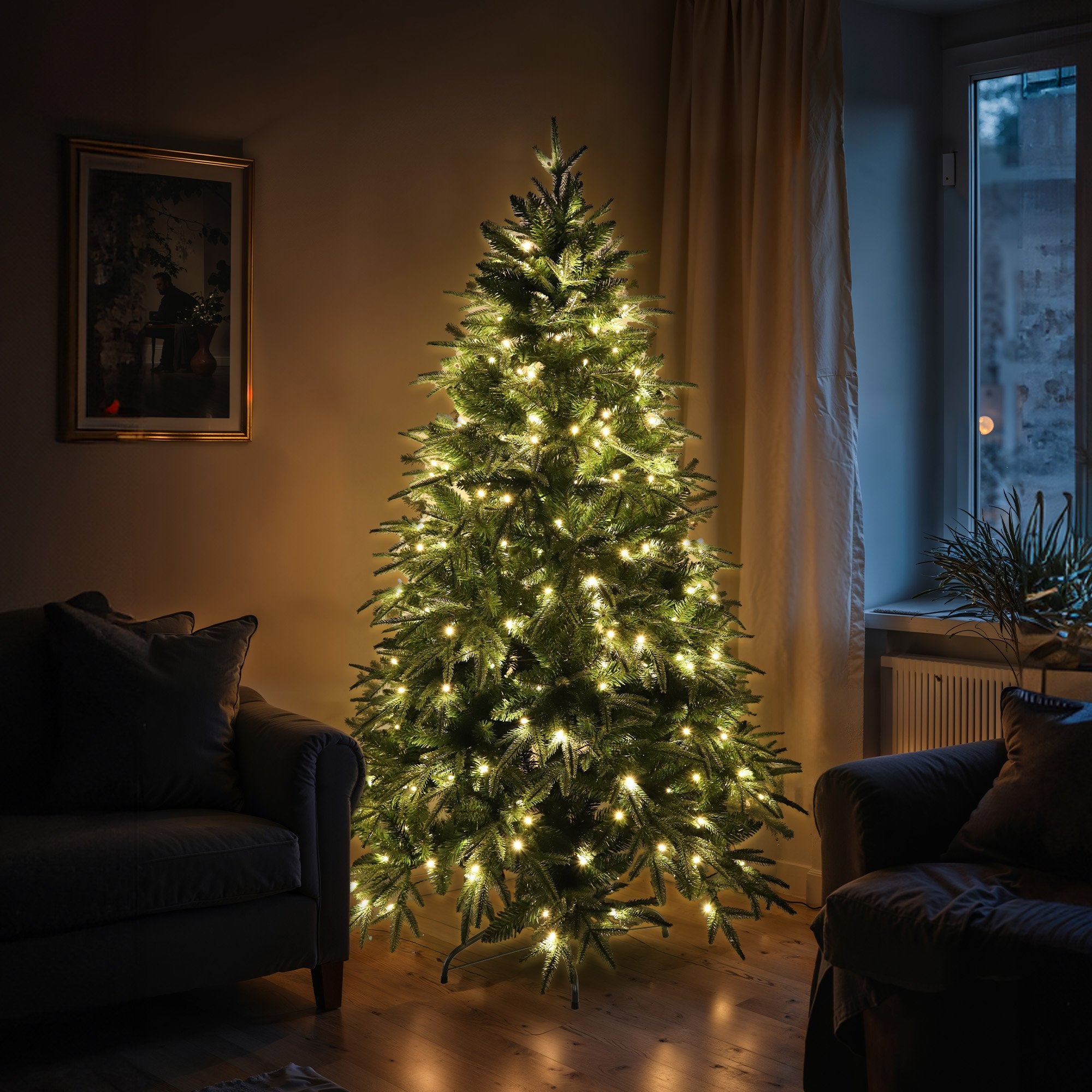 Christabelle 1.8m Prelit Everglow Fir Christmas Tree With 300 Led Lights V240-CMT-LED-H03-6FT