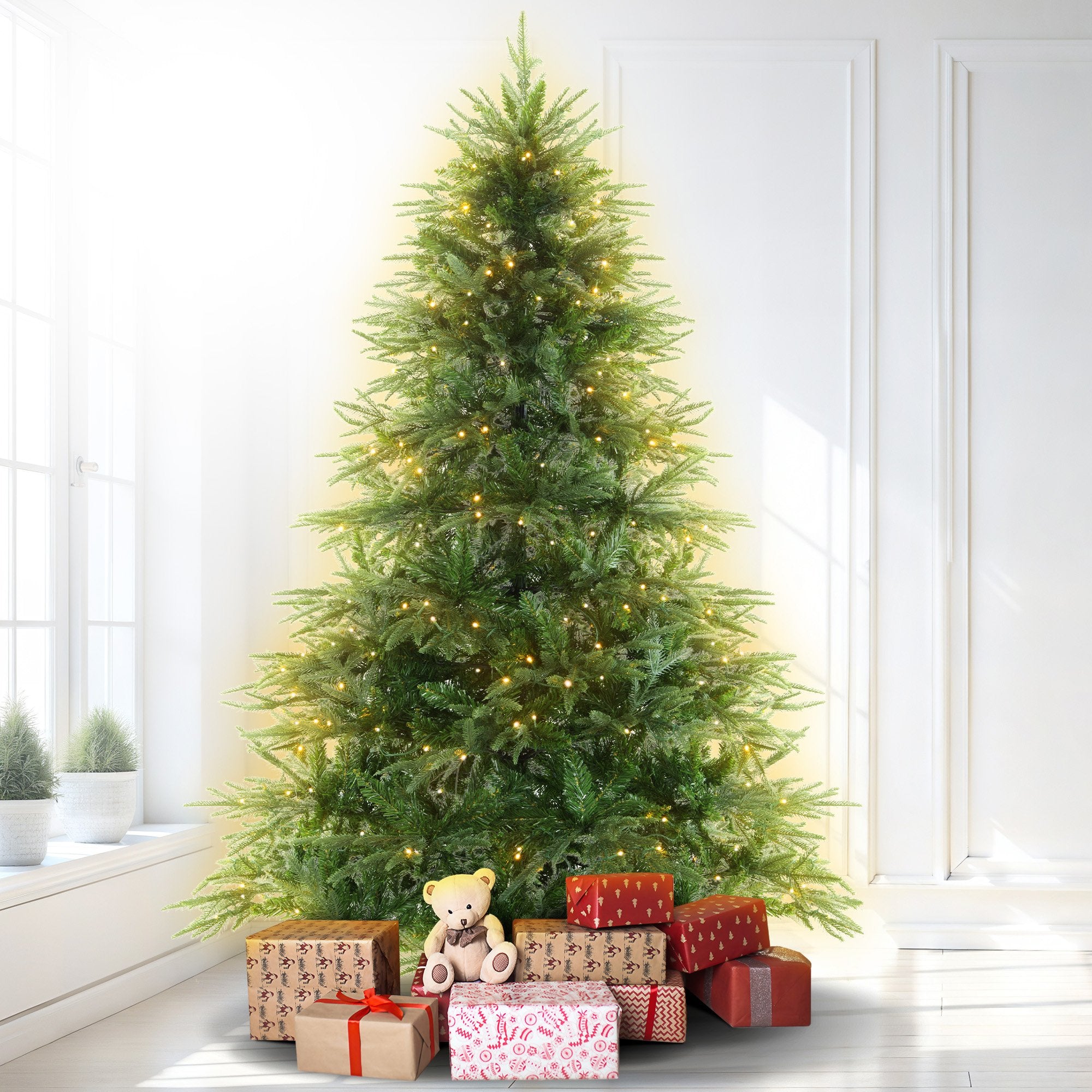 Christabelle 1.8m Prelit Everglow Fir Christmas Tree With 300 Led Lights V240-CMT-LED-H03-6FT