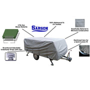 Samson Heavy Duty Trailer Camper Cover 10-12ft V240-COV-SAM-CMP-1012