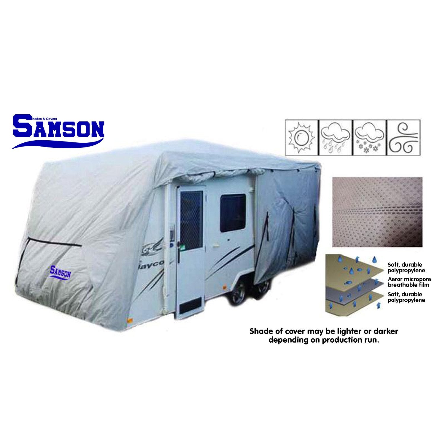 Samson Heavy Duty Caravan Cover 18-20ft V240-COV-SAM-CVAN-1820