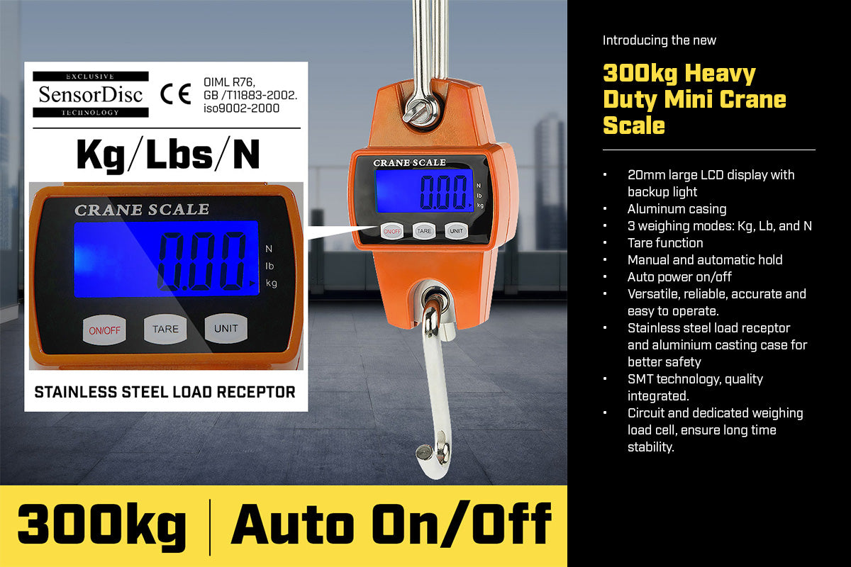 Kartrite Crane Scales Hanging 300Kg Industrial Electronic V240-CRS-PTH-300
