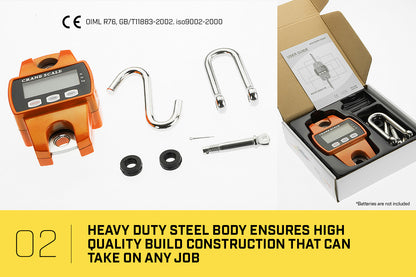 Kartrite Crane Scales Hanging 300Kg Industrial Electronic V240-CRS-PTH-300