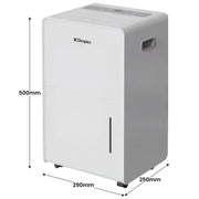Dimplex 20L Portable Dehumidifier w/ Preset Modes Fan Speeds 4L Water Tank Timer V240-DC20DEHUM