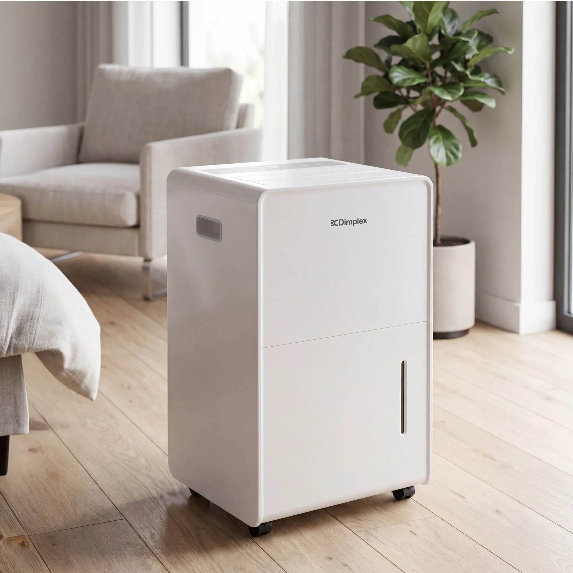 Dimplex 20L Portable Dehumidifier w/ Preset Modes Fan Speeds 4L Water Tank Timer V240-DC20DEHUM
