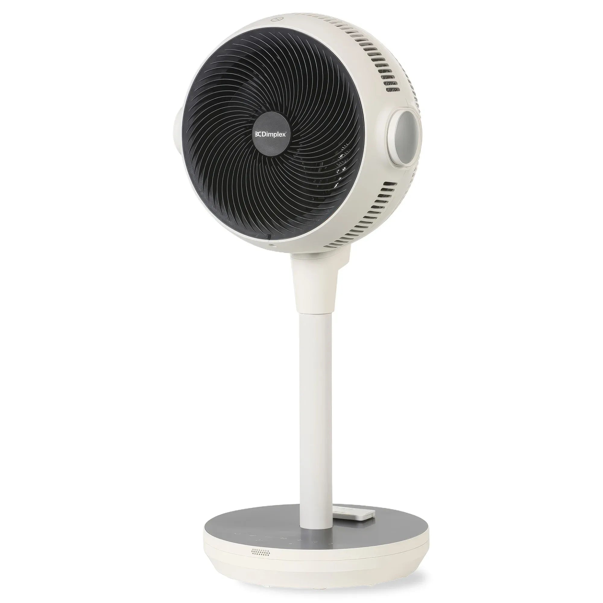 Dimplex Heat and Cool Air Circulator Pedestal Fan with LED Display and Timer V240-DCACP30HC