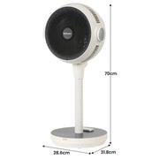 Dimplex Heat and Cool Air Circulator Pedestal Fan with LED Display and Timer V240-DCACP30HC