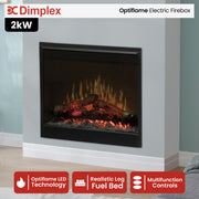 Dimplex Optiflame Electric Firebox Heater - 26-inches V240-DF2608-LED