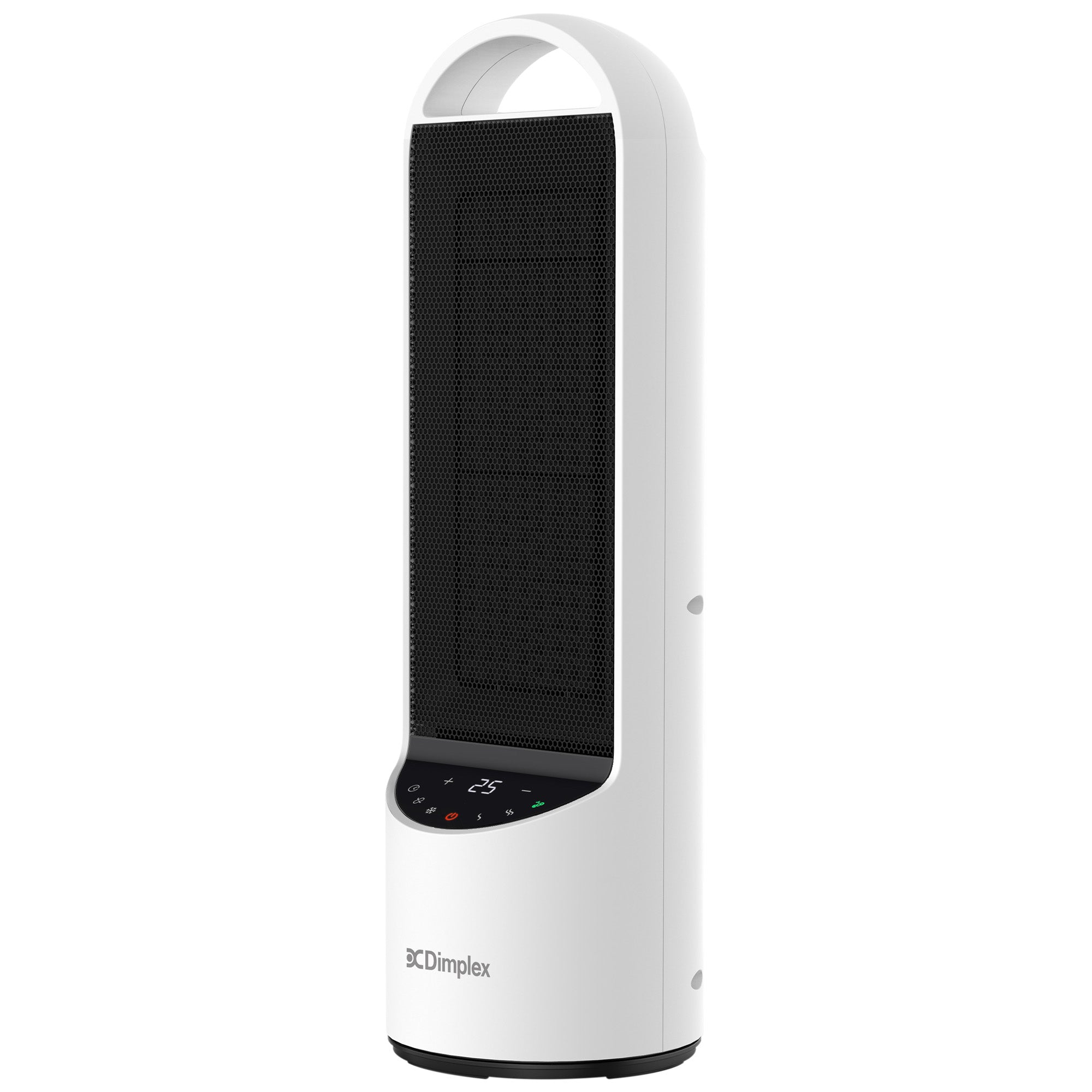 Dimplex 2kW Personal DC Digital Ceramic Heater in Black and White V240-DHCHR20D