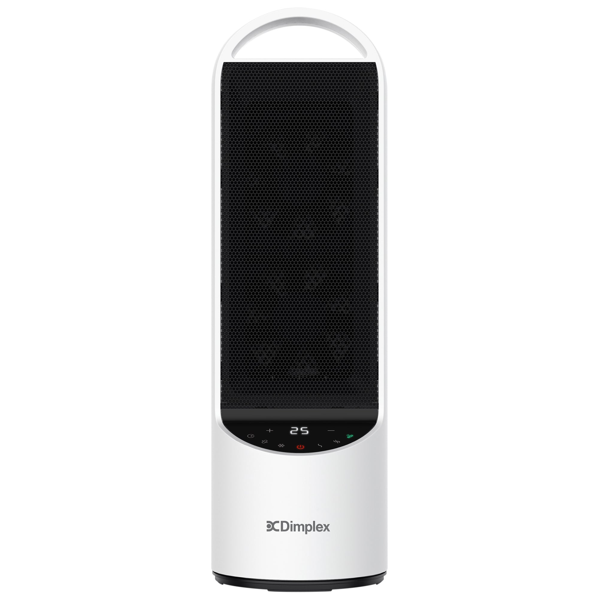 Dimplex 2kW Personal DC Digital Ceramic Heater in Black and White V240-DHCHR20D