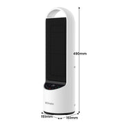 Dimplex 2kW Personal DC Digital Ceramic Heater in Black and White V240-DHCHR20D
