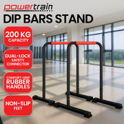 Powertrain Dip Bars Pair Load Capacity 200kg Separated Type Push-up Bars V240-DIP-RCK-IPR-001
