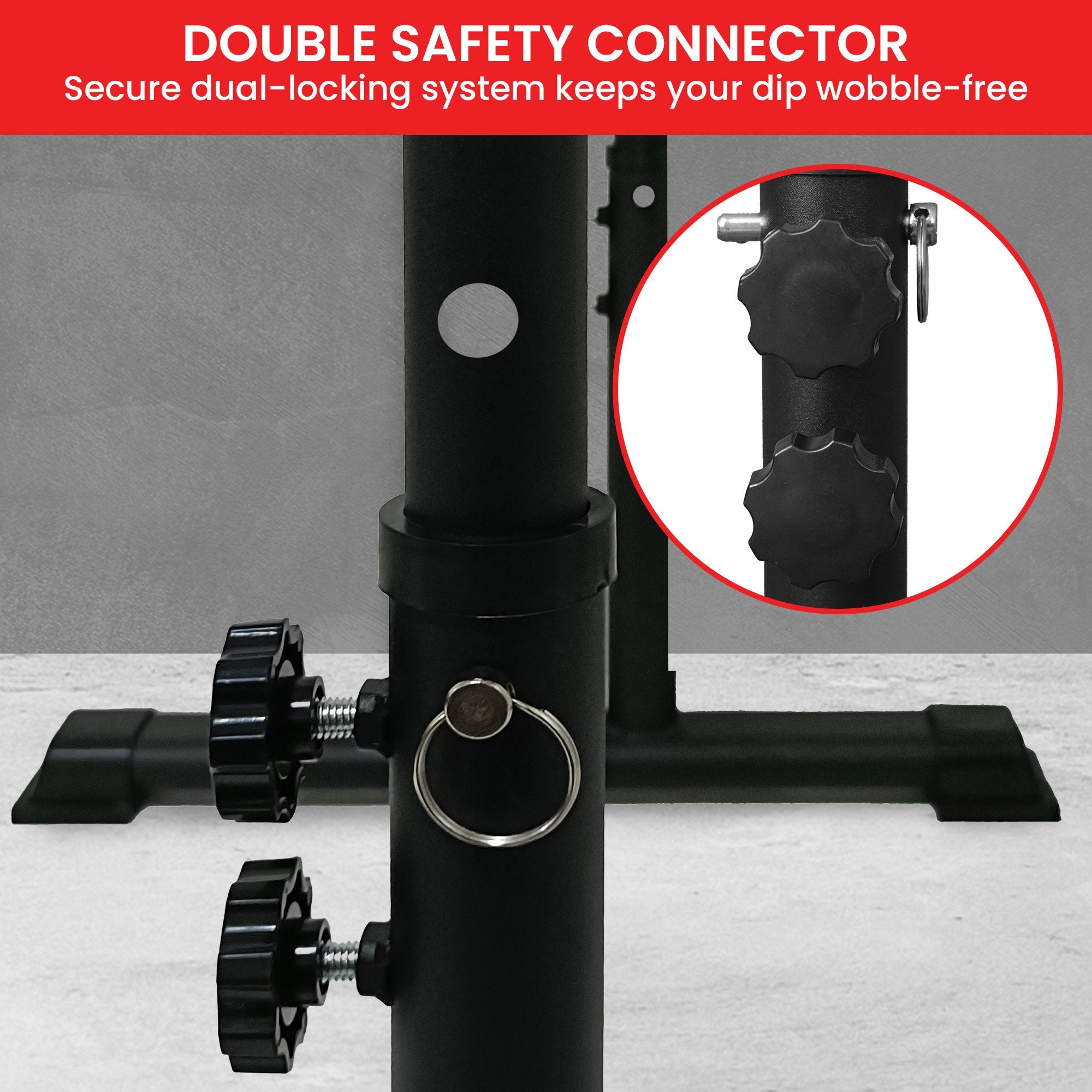 Powertrain Height-Adjustable Dip Bars Pair Load Capacity 200kg Separated Type V240-DIP-RCK-IPR-006