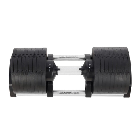 Powertrain Eon 2 x 36kg Dial-Up Adjustable Dumbbell Home Gym Weights V240-DMB-B10-036-2