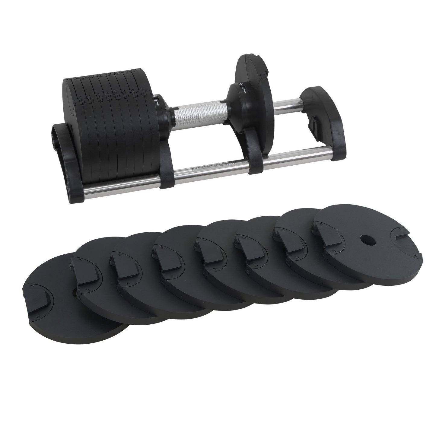 Powertrain Eon 2 x 36kg Dial-Up Adjustable Dumbbell Home Gym Weights V240-DMB-B10-036-2