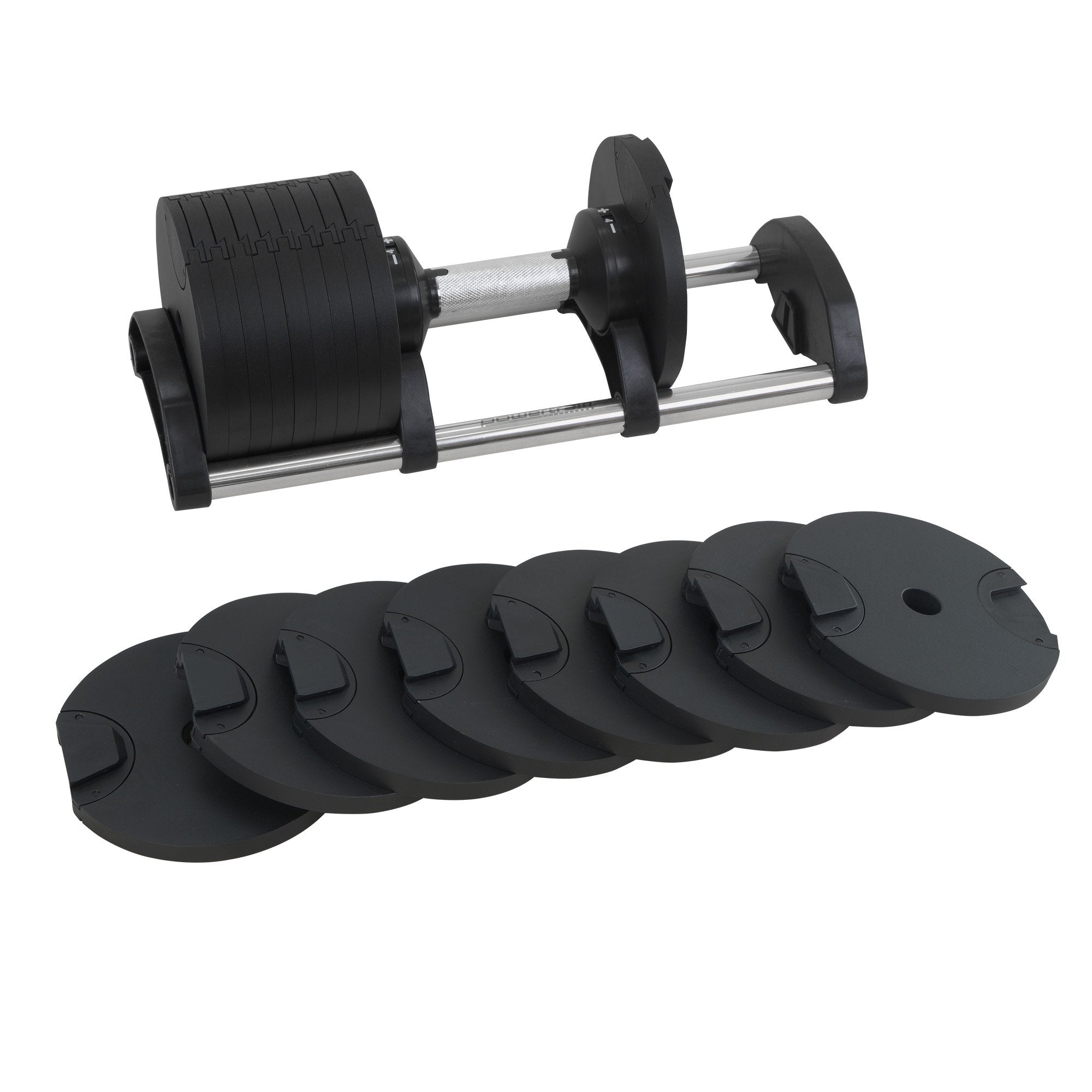 Powertrain Eon 2 x 36kg Dial-Up Adjustable Dumbbell Home Gym Weights V240-DMB-B10-036-2