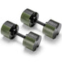 Powertrain Eon Dial-Up 72KG Adjustable Dumbbells Pair - Green V240-DMB-B10-036-GN-2