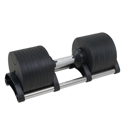 Powertrain Eon 45kg Adjustable Dumbbell Home Gym 9 Strength Training Safety Lock System For Building & V240-DMB-B14-045-1