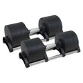 Powertrain Eon 90kg Adjustable Dumbbells Home Gym 9 Strength Training Safety Lock System Building & Fitness V240-DMB-B14-045-2
