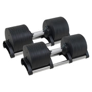 Powertrain Eon 90kg Adjustable Dumbbells Home Gym 9 Strength Training Safety Lock System Building & Fitness V240-DMB-B14-045-2